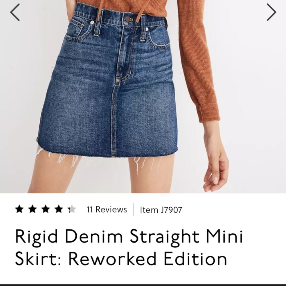 Madewell denim skirt sz 27
